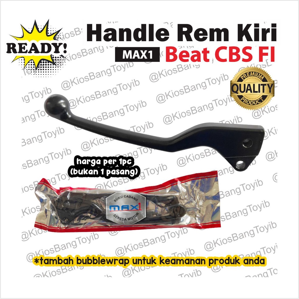 Handle Tuas Rem Kiri (L/H) Honda Beat CBS FI Vario 125 HITAM / SILVER MAX1)