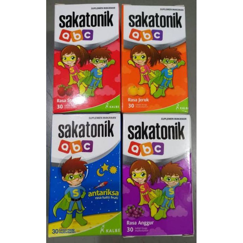 Sakatonik ABC 30 Tablet Isap/ Daya Tahan Tubuh / Tumbuh Kembang Anak / Nafsu Makan / Penyembuhan