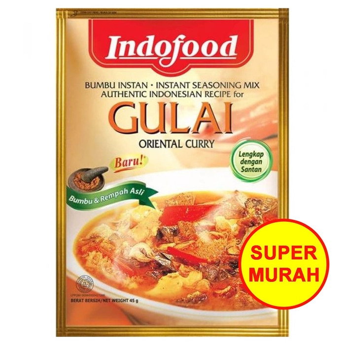 

Indofood Bumbu Instan (Instant) Gulai Kemasan Sachet 45 Gram | gr