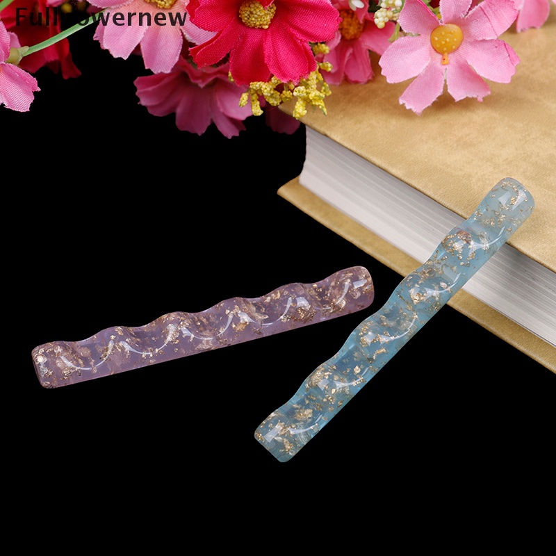 (FULL) Stand Holder Display 5pcs Pen Brush Nail Art Bahan Akrilik Bening