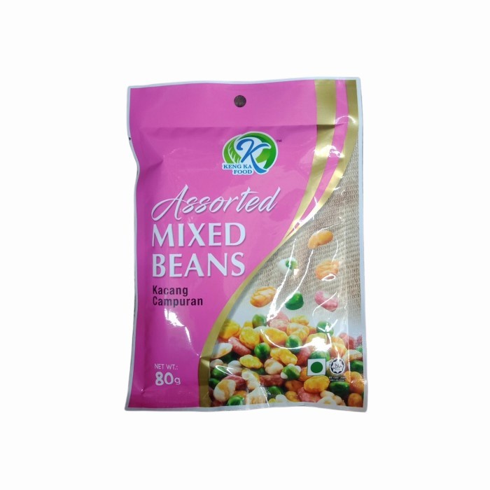 

KENG KA FOOD ASSORTED MIXED BEANS 80 GR - KENGKA FOODS KACANG CAMPURAN