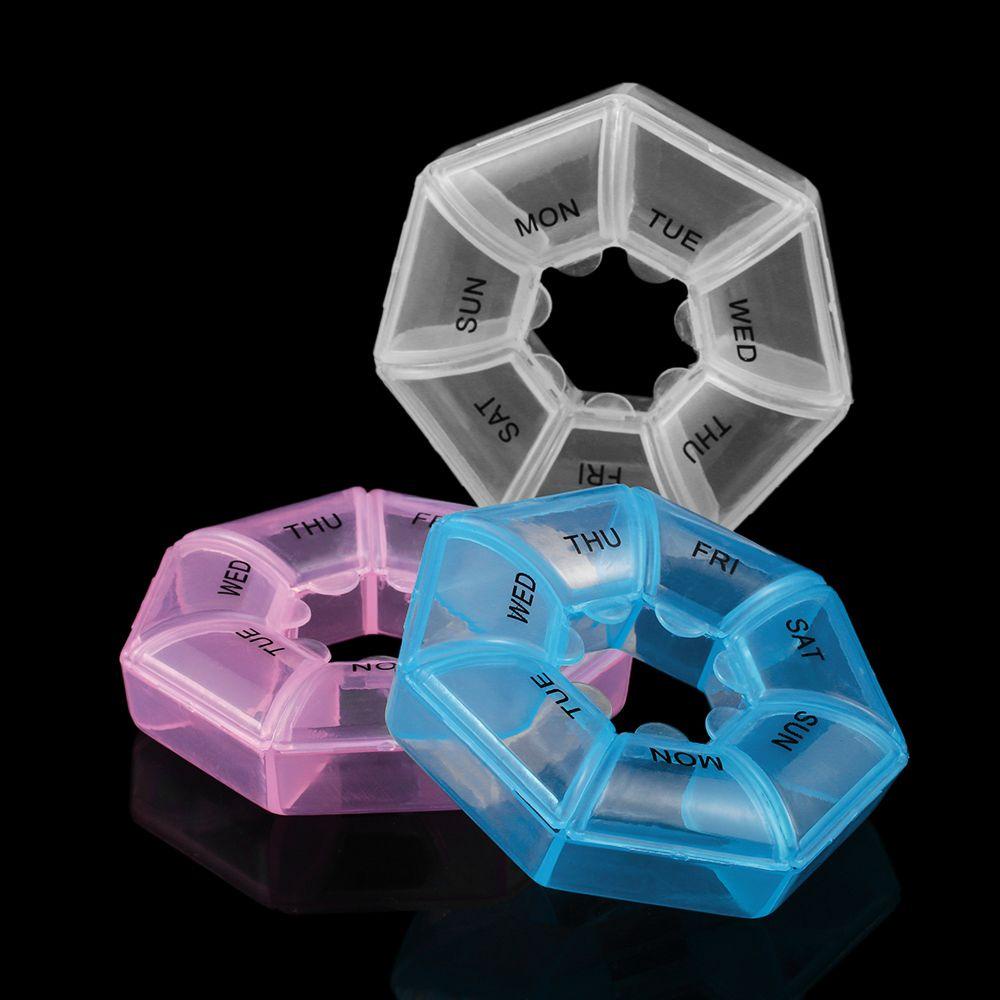 Preva Kotak Obat Perawatan Kesehatan Mingguan Tempat Penyimpanan Tablet Pill Splitters Case