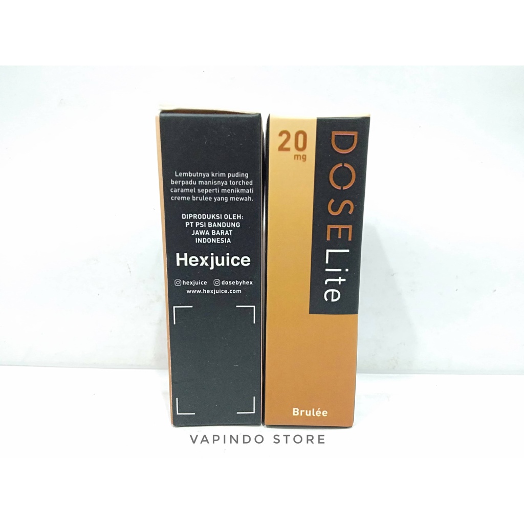 SALT DOSE LITE BRULEE 15ML NIC 20MG BY HEX LIQUID