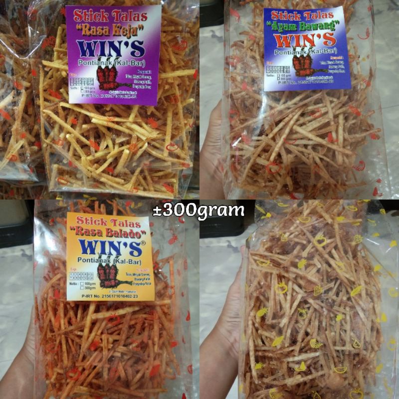 

Stick Talas WIN'S / Stik Talas Wins / Stik Keladi / Keripik Keladi / Stik Talas Pontianak / Snack Talas / Keripik Talas Asli Pontianak / Keripik Tales / Oleh Oleh Khas Pontianak