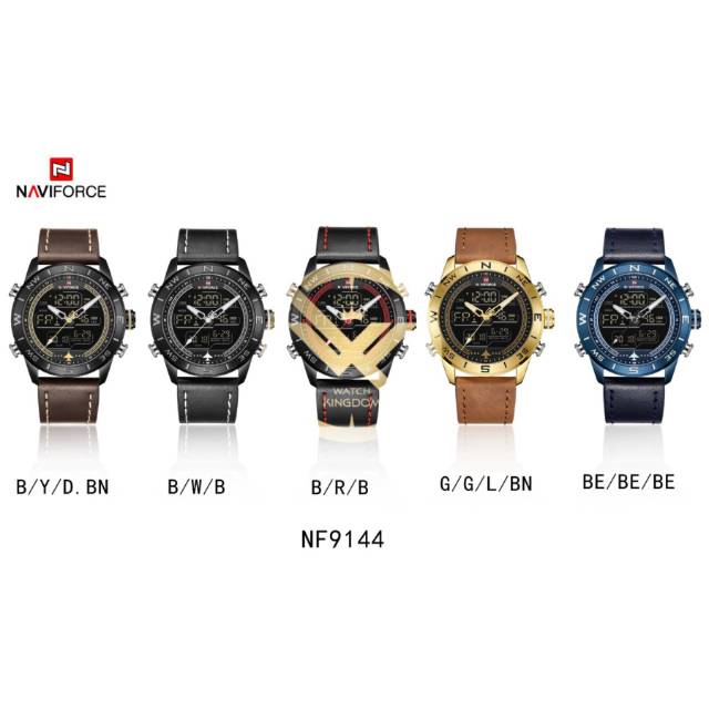 Termurah Jamtangan pria NAVIFORCE NF.9144 D:4.5cm 30m Water Resist include box