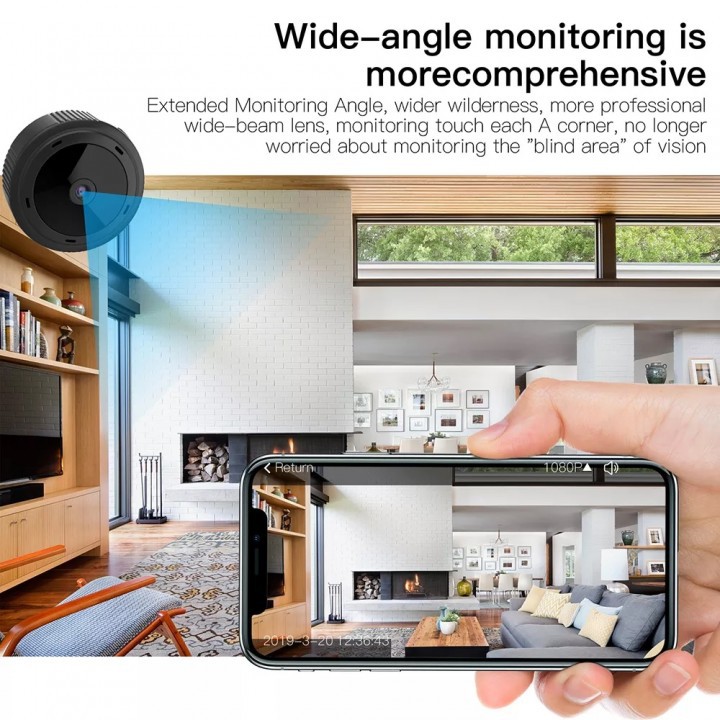 W10 - Mini HD 1080P Night Vision Motion Wireless IP Security Camera