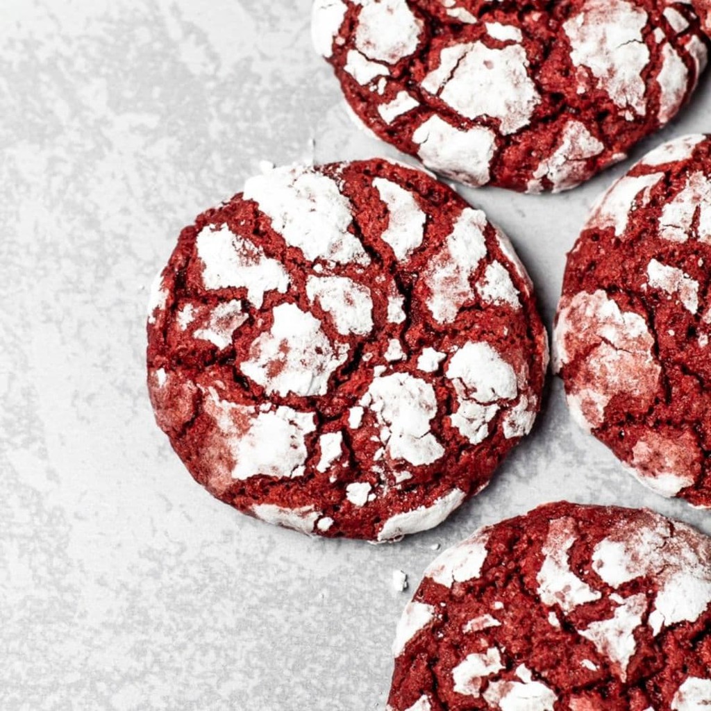 

Red velvet crinkle cookies (isi 3pcs) | soft cookies
