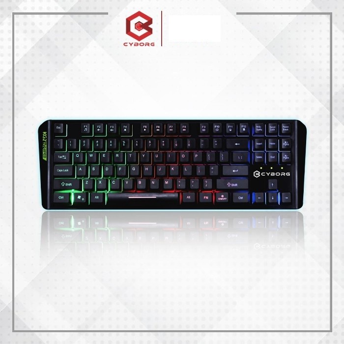 Keyboard Gaming CYBORG VIPER KG2 TKL 87 Keys Membrane Anti Ghosting