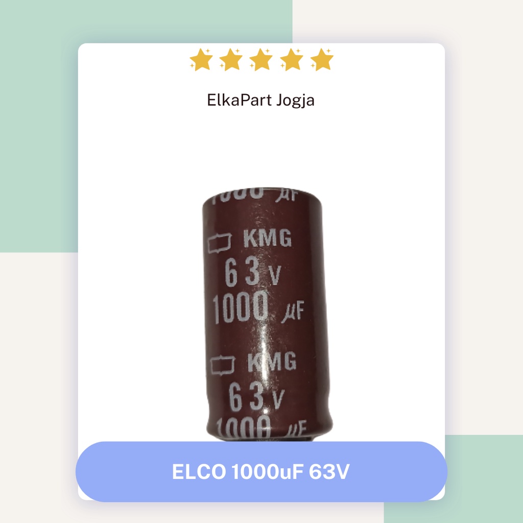 ELCO 1000uf 63V Kapasitor elko Capacitor 1000 uf 63 v volt