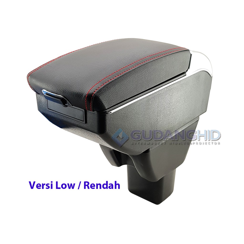 Armrest Mobil Khusus Honda Brio Mobilio BRV 7 USB Port Charger + LED