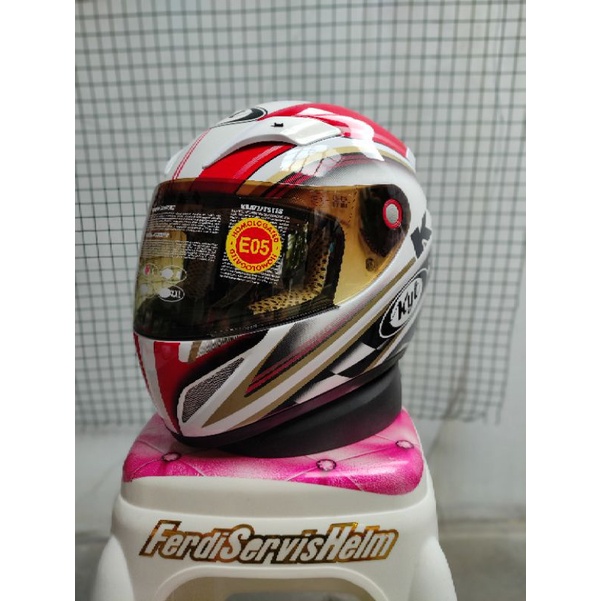 Kyt C4tech Race Helmet Racing Red Fiber Composite High Quality race helmet termurah