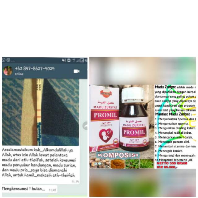 

Madu promil zuriat