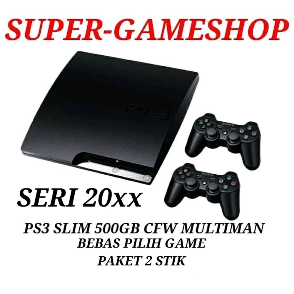 Promo Bulan Ini PS3 SLIM 500GB CFW MULTIMAN FULL GAME Diskon
