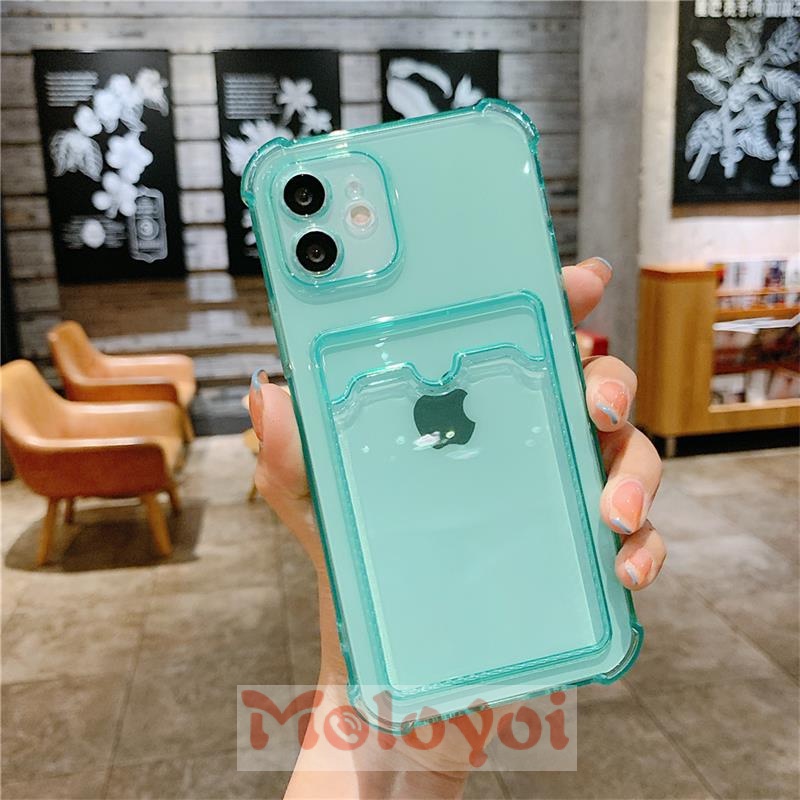 Casing Soft Case Iphone 8 7 6 6s Plus 12 Pro 11Pro Max XR Xs Max Dompet Kartu Tipis Card Wallet Simple Wallet