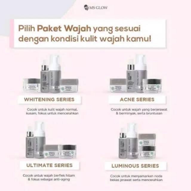 MS GLOW BY CANTIK SKINCARE ORIGINAL - Paket Ms Glow Cream Ms glow paket ms glow bpom
