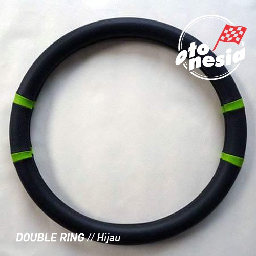 Cover Sarung Setir Stir Steer Oneway - DOUBLE RING Hijau