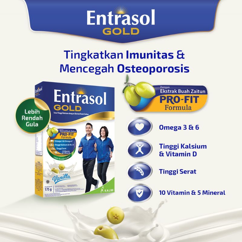 

entrasol gold vanila 600gr buy 2 free gift