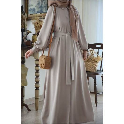 Jual Dress Simple Elegan Bahan Shakila Adem Dan Jatuh Shopee Indonesia