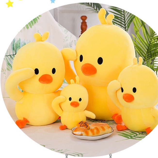 Jual Cute Plush Toy Yellow Duck Doll 