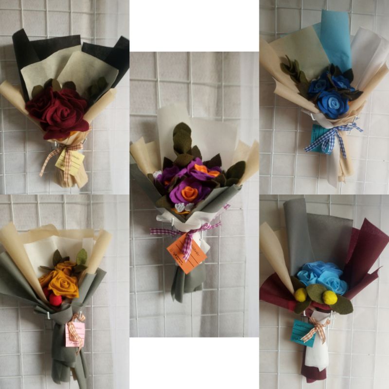 Bunga hias,Bunga kering,Buket bunga flanel,Buket bunga wisuda,Buket bunga nikah, Kado wisuda,Hadiah 