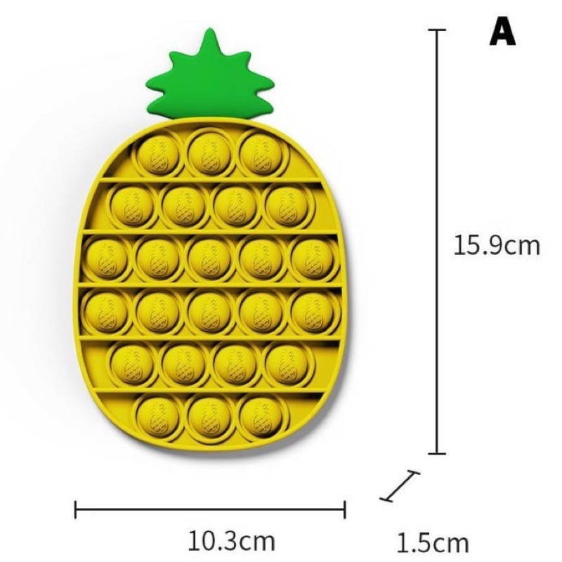 POP IT Fidget Toy mainan untuk penghilang stres pada anak Push bubble toy READY-5