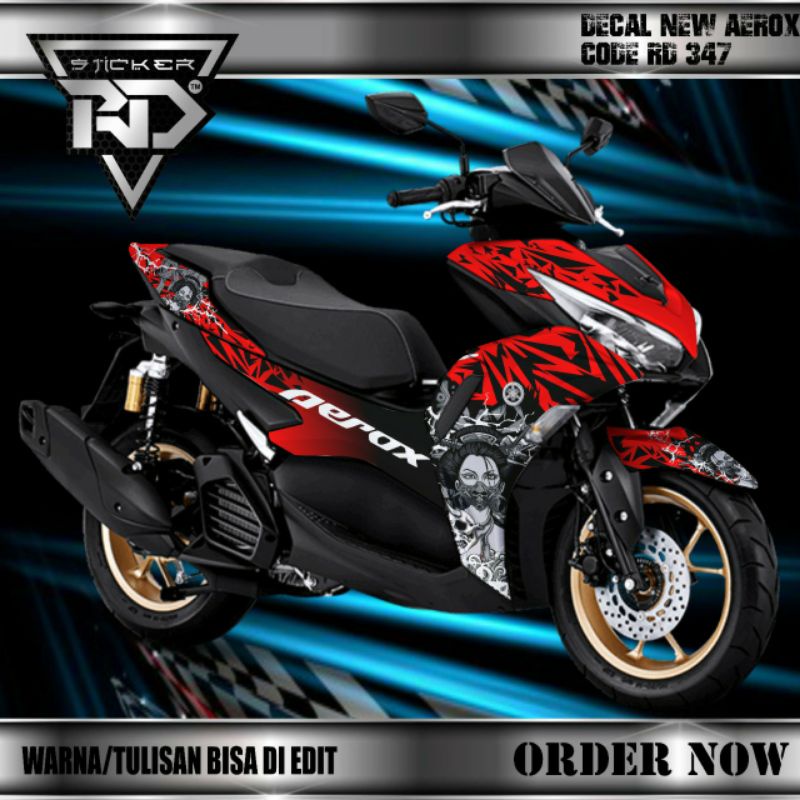 decal new aerox 155 connected