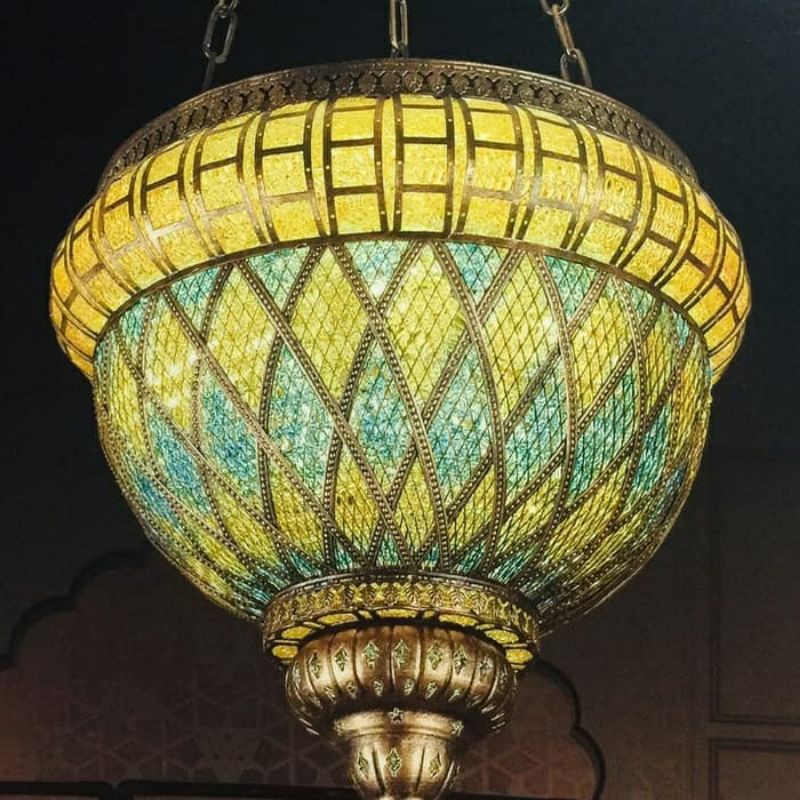 LAMPU GANTUNG ANTIK 5 LAMPU RUANG MAKAN/TAMU/TERAS