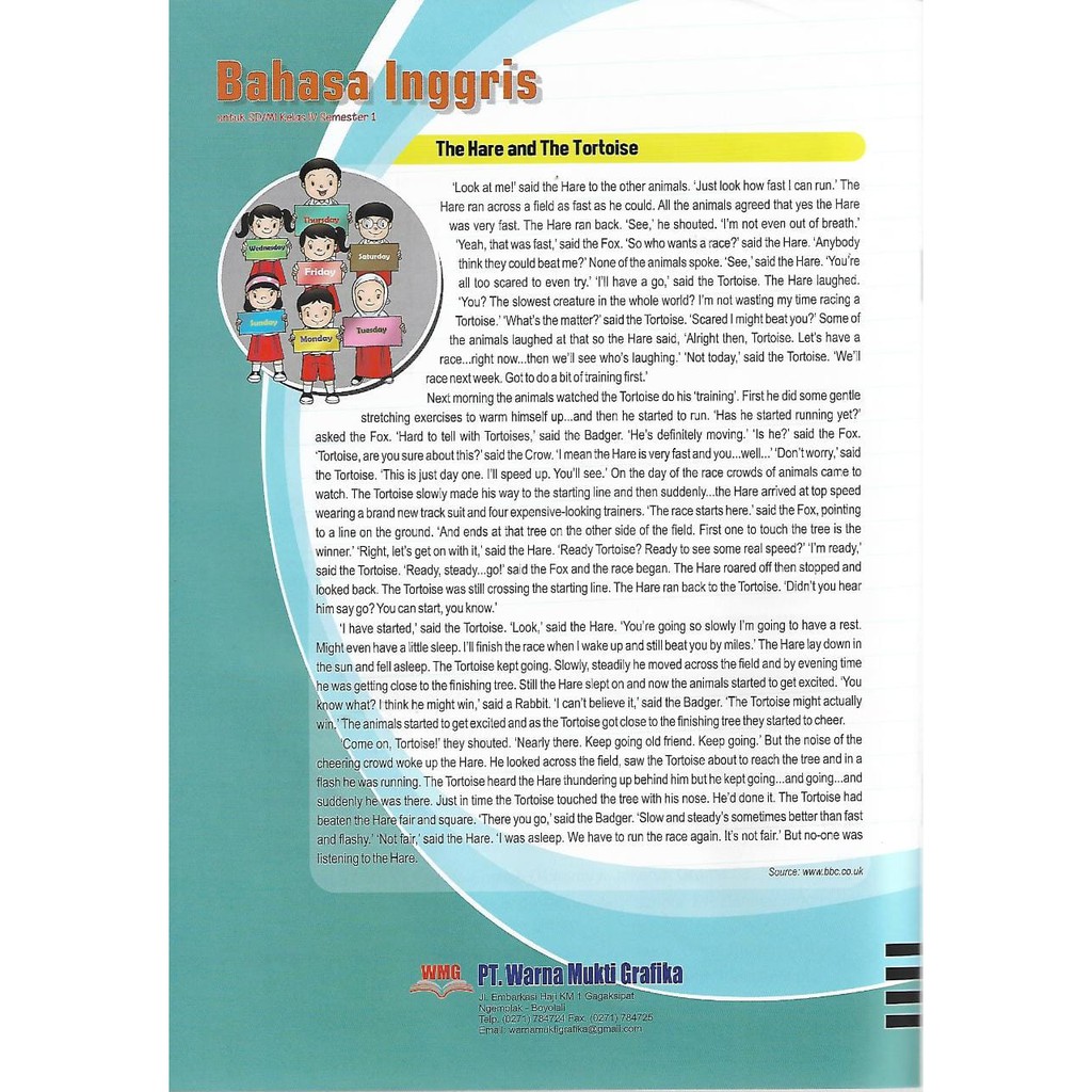 Inspirasi Bahasa Inggris kelas 4 SD/MI Semester 1 kurikulum 2013 EdisI-1