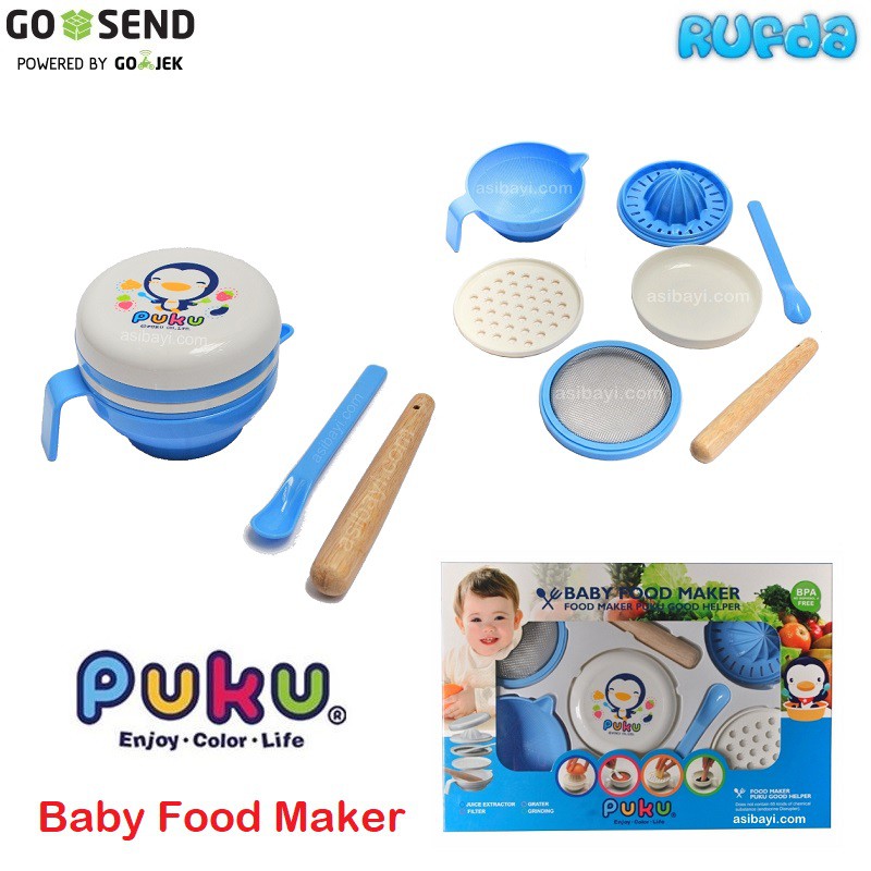 Puku Baby Food Maker Set  Perlengkapan Membuat Makanan Bayi