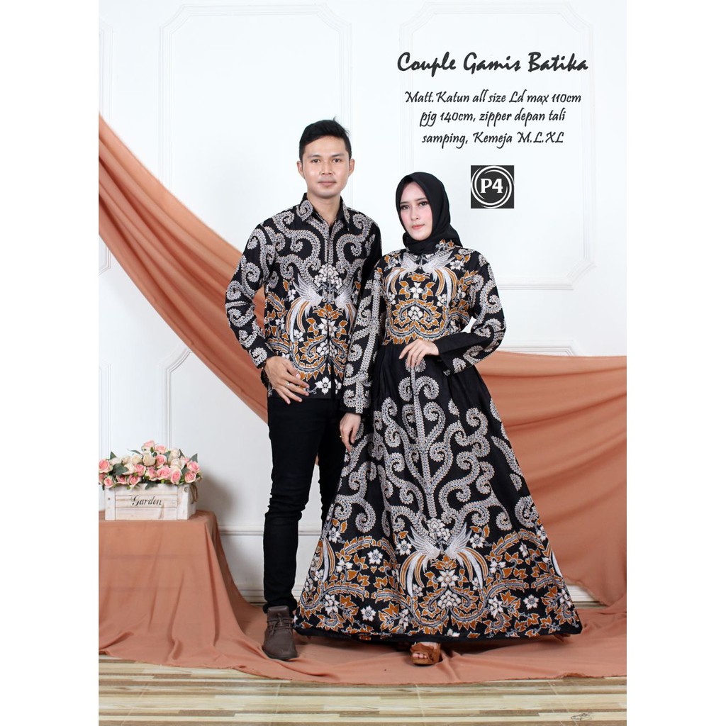 GROSIR BATIK COUPLE GAMIS BATIKA