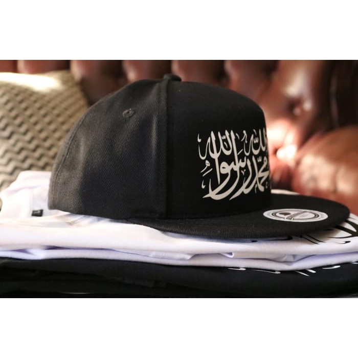 topi dakwah snapback tauhid  full hitam