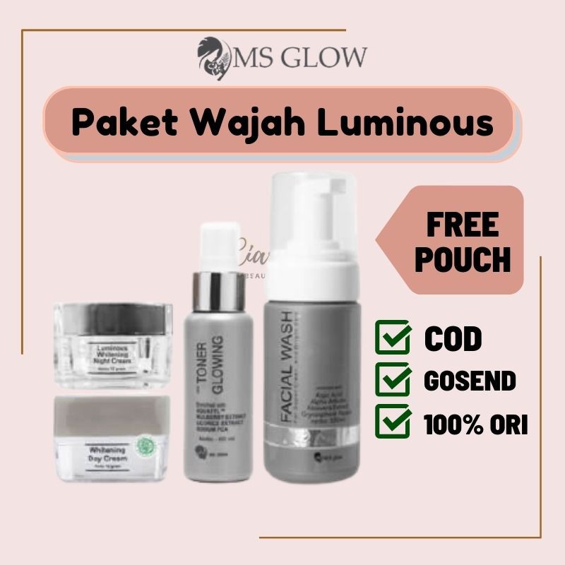 Jual MS Glow Luminous Whitening Series Anti Bopeng dan Bekas Jerawat