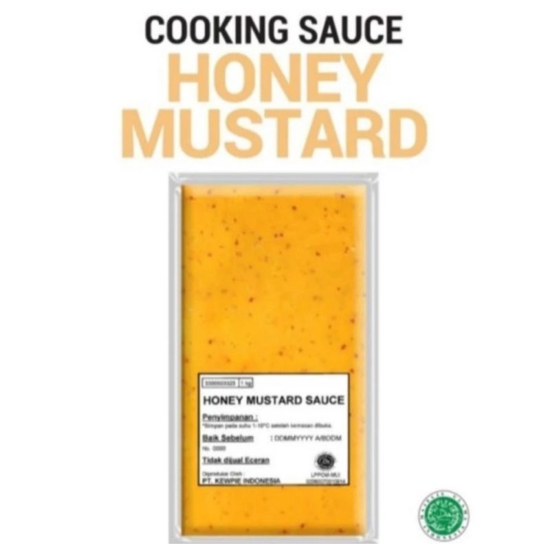 kewpie honey mustard 1kg / saus madu mustard 1 kg halal