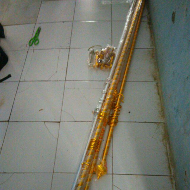 Batang Gorden / Rolet / Rel Bulat 1,5m - 2m