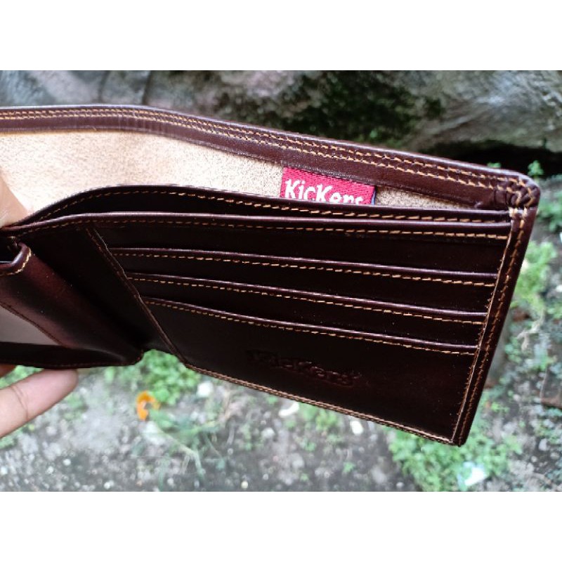 Dompet Lipat Pria Full Kulit Sapi Asli Tanpa Kain/Furing