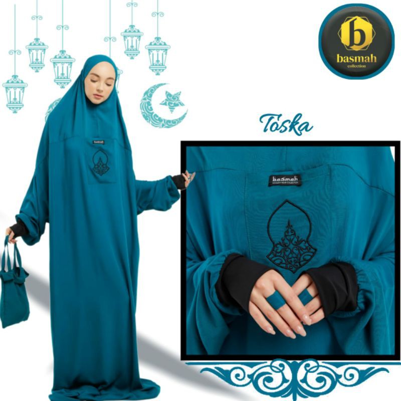 (Tosca) Mukenah manset terompah hadromaut by BASMAH