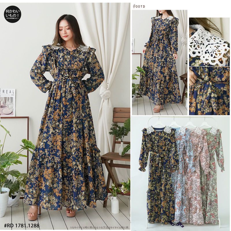 Gamis korea Yuri ceruty premium full puring