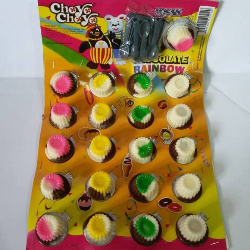 

Choyo Choyo Cup Rainbow - coklat jadul legend - jajan jadul - jajan murah