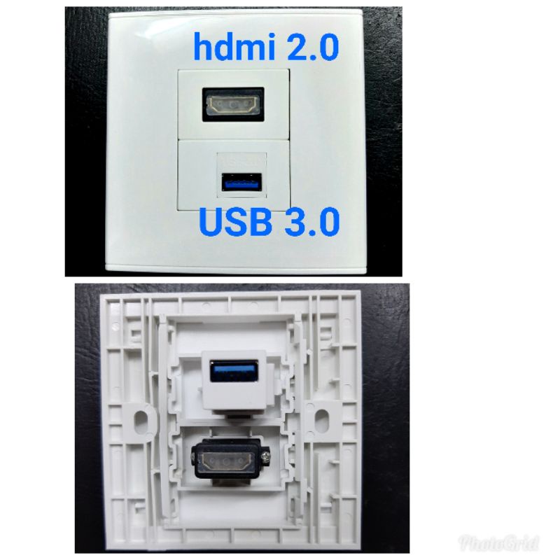 faceplate socket hdmi2.0 USB 3.0