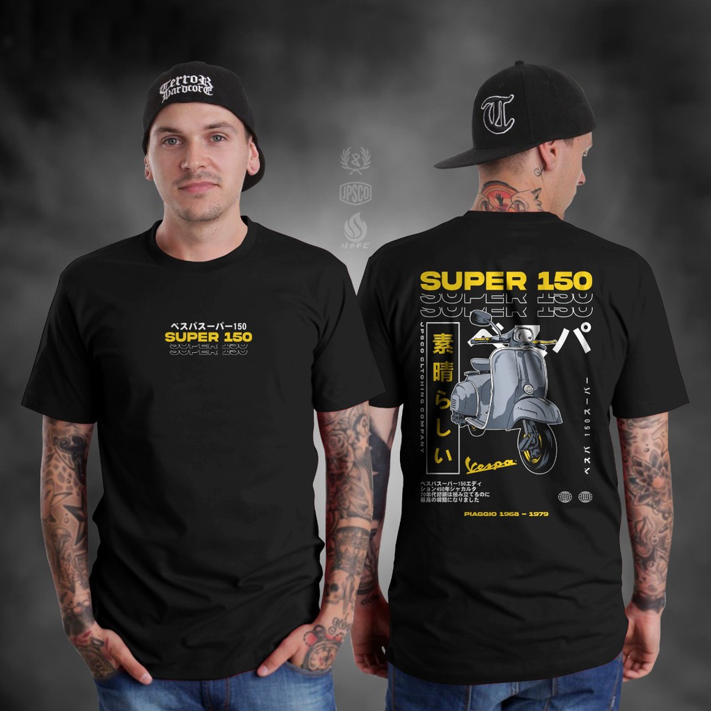 KAOS VESPA CLASSIC SUPER 150 KAOS MOTOR VESPA BAJU VESPA PRIMAVERA