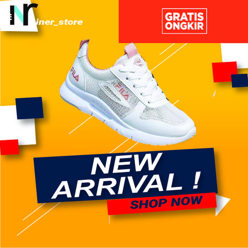 Sepatu Sneakers sepatu wanita sneakers tali Wanita Geffie Sneaker Putih - Putih, 38