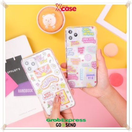 CLEAR MOTIF CASE AIRPILLOW -  [4] FOR XIAOMI 4A 5A 6A 7 7A 8A NOTE 5 6 7 8 9 10 PRO