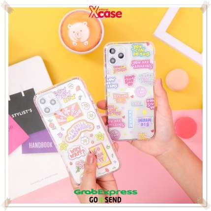 CLEAR MOTIF CASE AIRPILLOW -  [5] FOR REALME 3 5 6 7i C11 C12 C15 C17