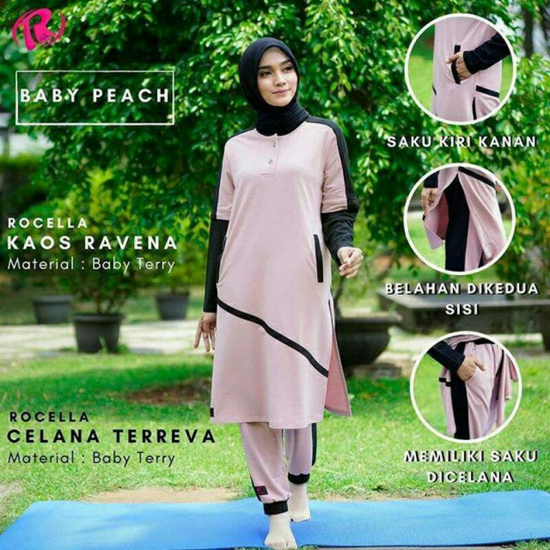 BAJU OLAHRAGA MUSLIMAH ROCELLA - RAVENA