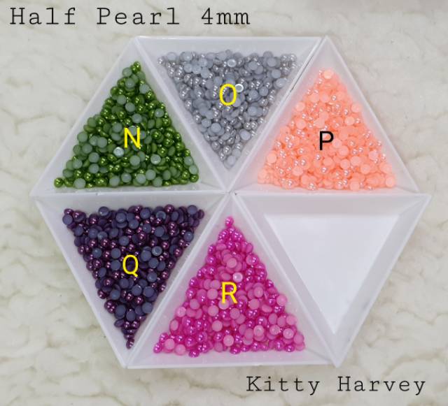 Grosir Half Pearl 4mm isi 10.000pc (Premium Quality)