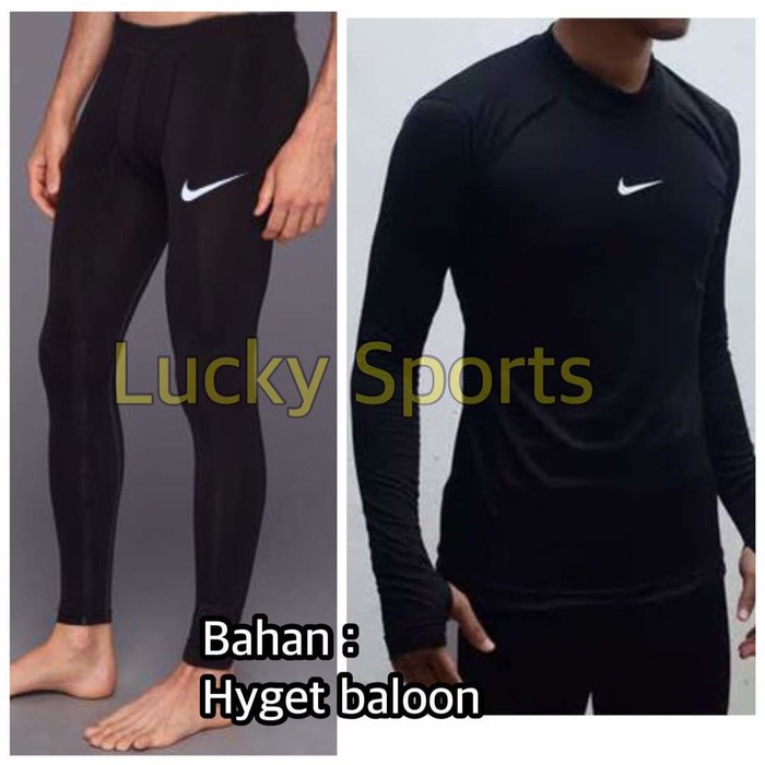 Paket celana baselayer manset nike adidas renang diving gym legging