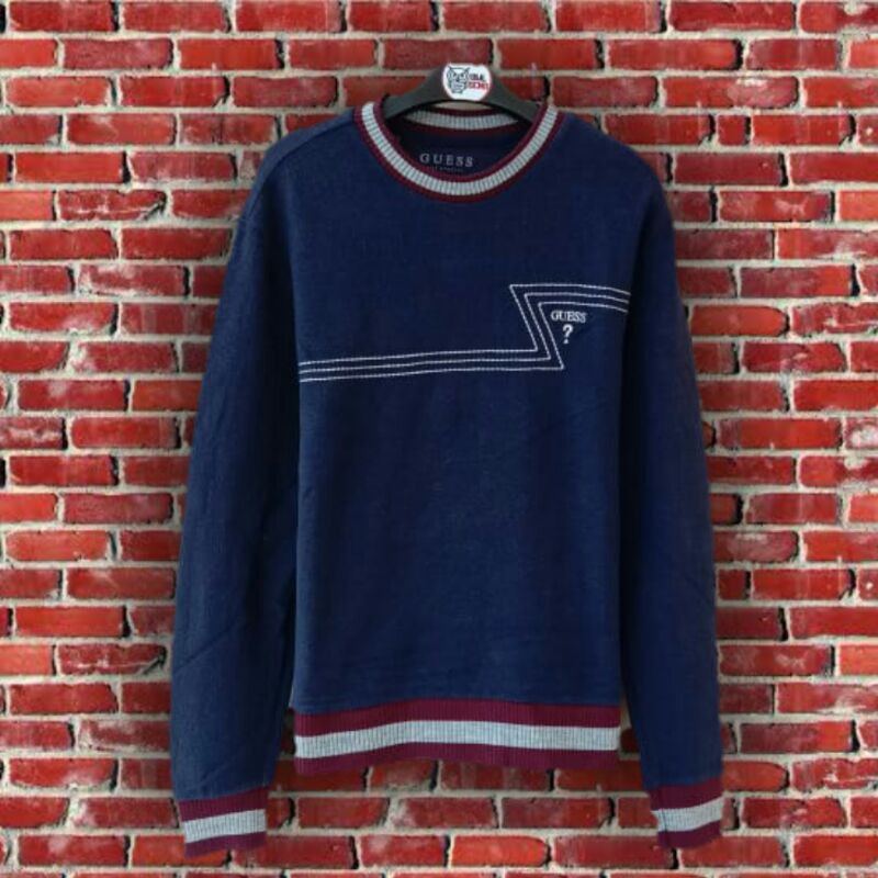 CREWNECK GUESS SECOND ORIGINAL || SWEATER GUESS SECOND || PRELOVED || RAJUT