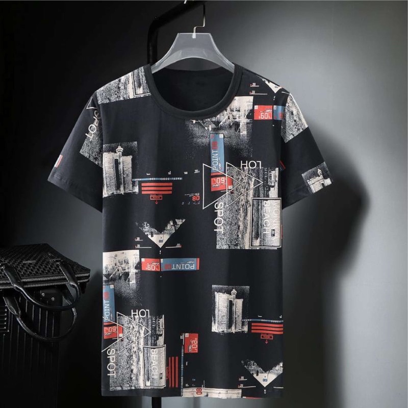 BAJU KAOS PRIA DISTRO TSHIRT COWOK MOTIF POINT08 LENGAN PENDEK