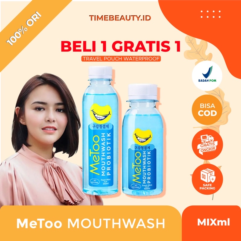 Jual Metoo Mouthwash Fresh Mint Obat Kumur Probiotik Nafas Segar Pemutih Gigi Bpom Ml