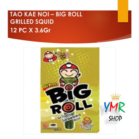 Tao Kae Noi Rumput Laut Nori Seaweed Big Roll 3.6Gr Classic/Spicy/Grilled Squid Halal